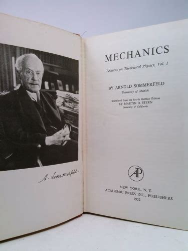 mechanics lectures on theoretical physics volume i PDF