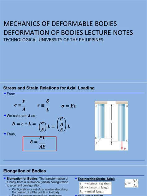 mechanics of deformable bodies