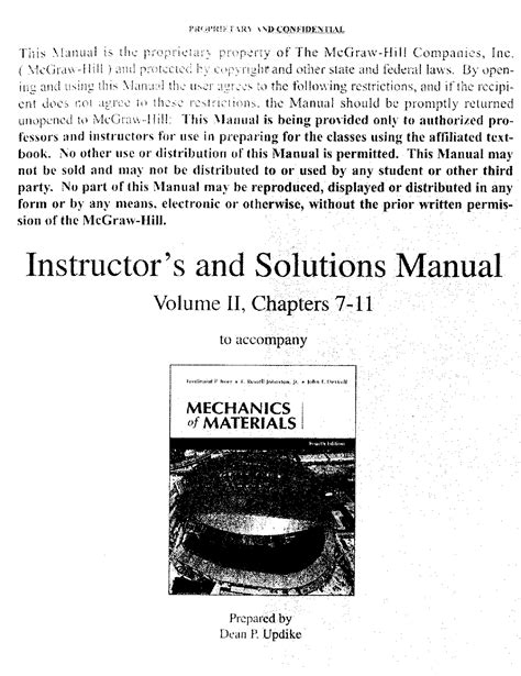 mechanics of materials 4th edition solution manual Epub