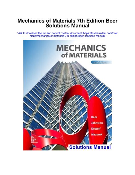 mechanics of materials 7th edition beer Ebook Kindle Editon