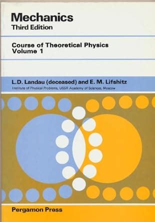 mechanics third edition volume 1 course of theoretical physics s Epub