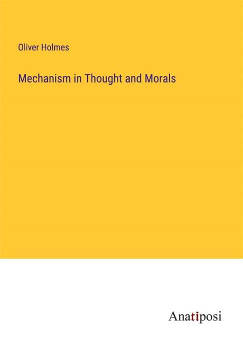 mechanism thought morals university afterthoughts PDF