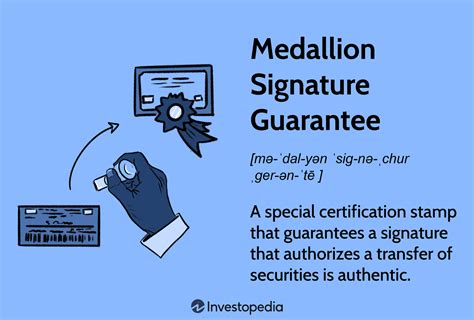 medallion signature guarantee online