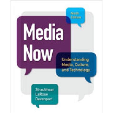 media now understanding media culture and technology PDF