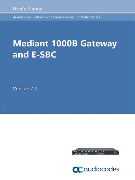 mediant 1000 users manual pdf Reader