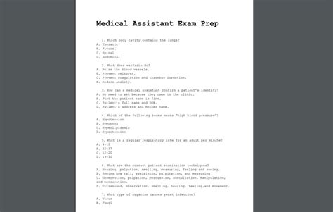 medical assistant module f answer key PDF