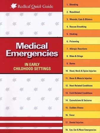 medical emergencies in child care settings redleaf quick guides Kindle Editon