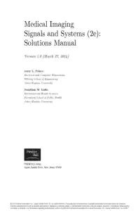 medical imaging signals systems solutions manual Ebook Epub