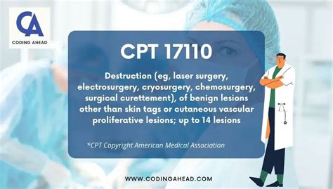 medical procedure code 17110 Kindle Editon