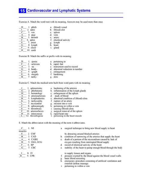 medical terminology chapter 24 practice exercises answers Epub