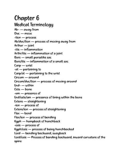 medical terminology chapter 6 answers Epub