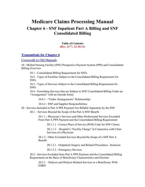 medicare claims processing chapter 6 Doc