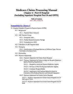 medicare claims processing manual chapter 4 section 290 Epub