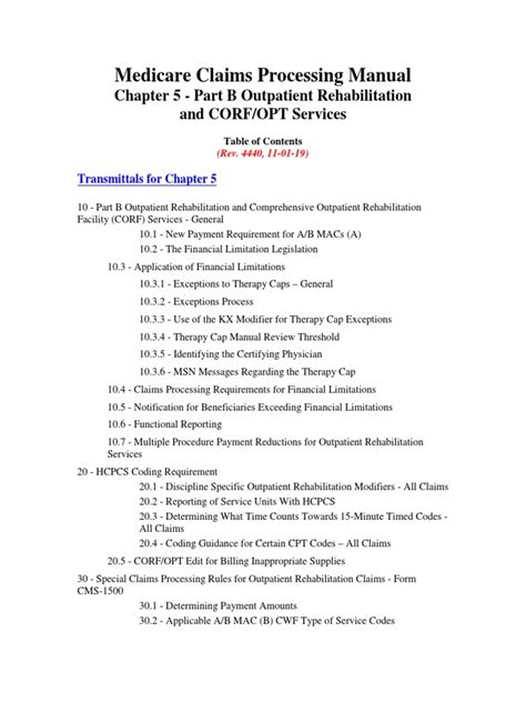 medicare claims processing manual chapter 5 Doc
