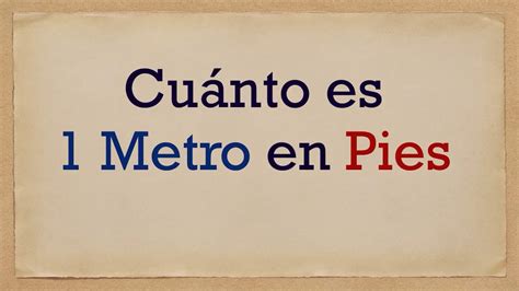 medidas pies metros