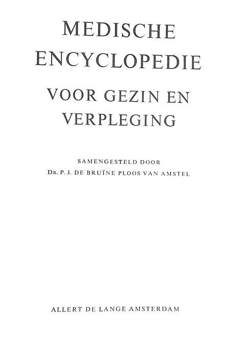 medische encyclopedie voor gezin en verpleging Reader
