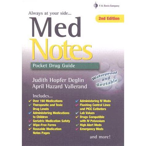 mednotes pocket drug guide daviss notes PDF