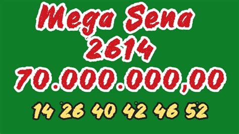 mega sena 2614