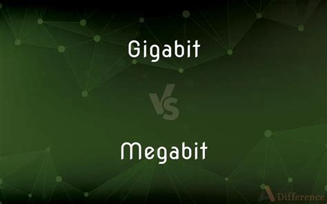 megabit in gigabit