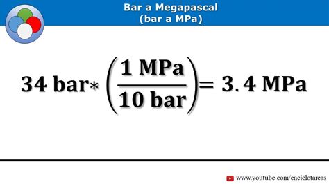 megapascal to bar