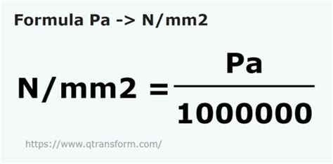 megapascal to newton mm2