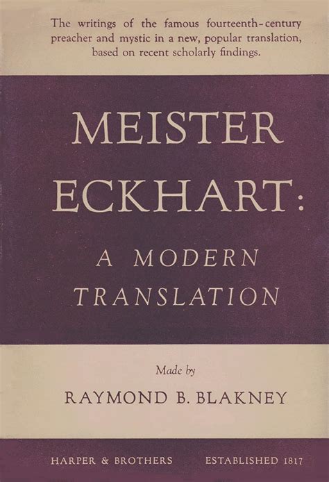 meister eckhart a modern translation Reader