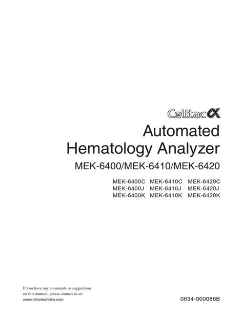 mek 6400 manual pdf PDF