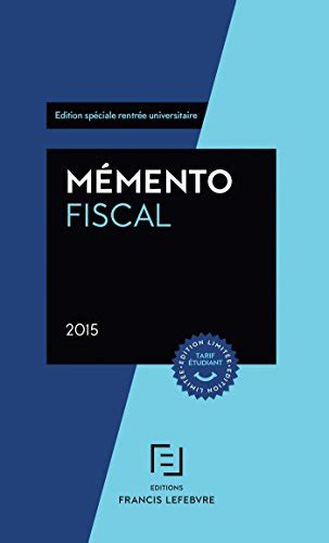 memento fiscal tudiant 2015 r daction Kindle Editon