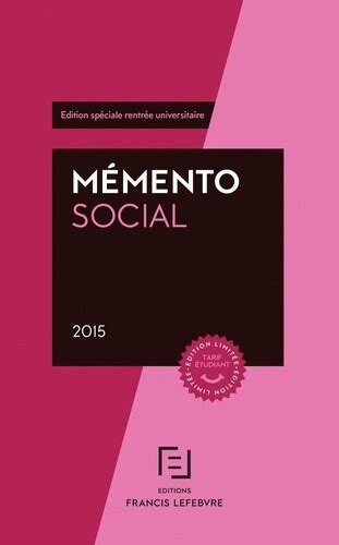 memento social tudiant 2015 r daction Doc