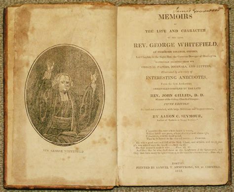 memoirs life reverend george whitefield Reader