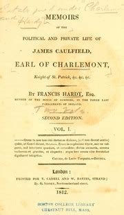 memoirs political private caulfield charlemont Doc