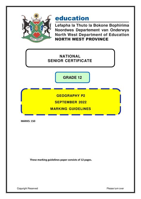 memorandum of geography paper 1 2014 grade 10 PDF