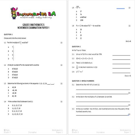 memorandum of mathematics final exam of 2014 november paper 1 PDF Reader