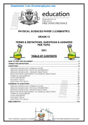 memorandum physics paper1 exampler grade12 2014 Kindle Editon