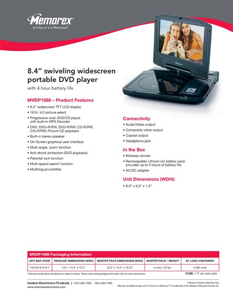 memorex mini dvd player manual PDF
