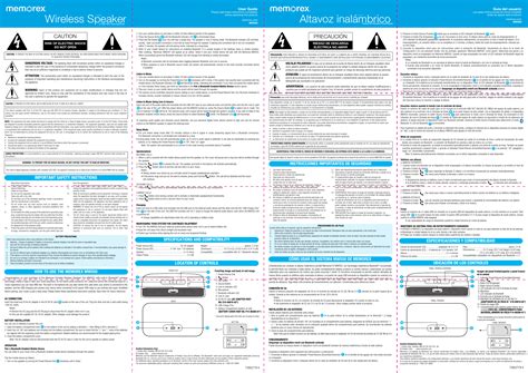 memorex speaker owners manual PDF