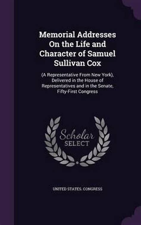 memorial addresses character sullivan representative PDF