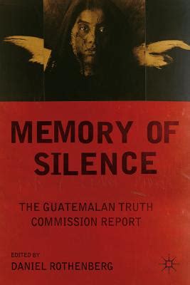 memory of silence the guatemalan truth commission report Reader