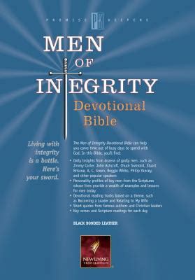 men of integrity devotional bible new living translation Reader