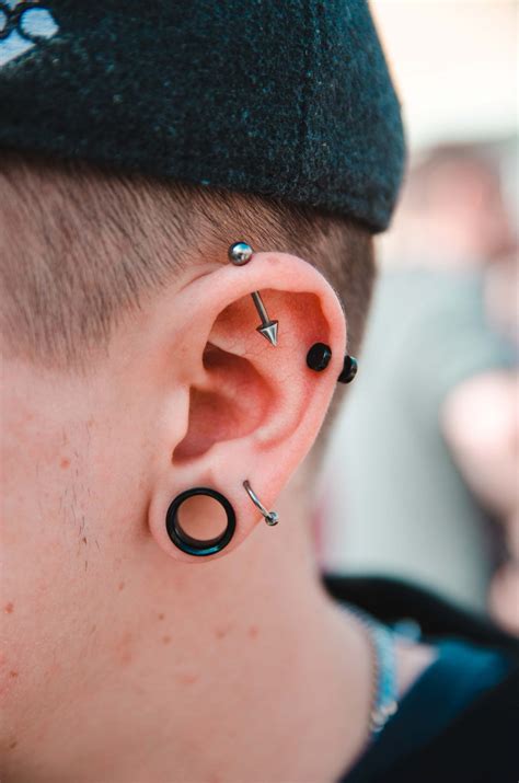 men with both ears pierced