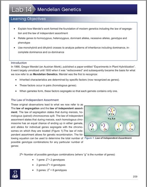 mendelian genetics lab 14 answers Ebook Kindle Editon