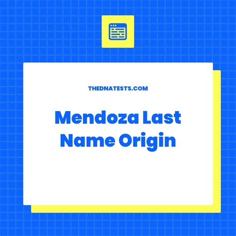 mendoza last name