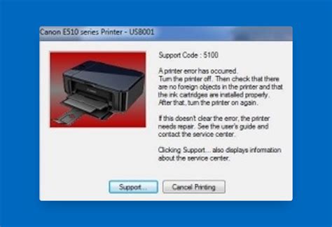 mengatasi printer canon mp250 error 5100 Doc