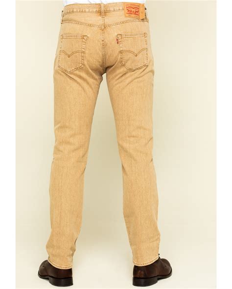 mens tan jeans