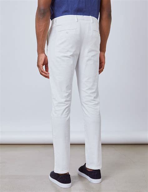 mens white chinos