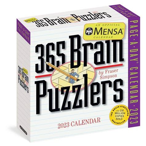 mensa 365 brain puzzlers page a day calendar 2016 PDF