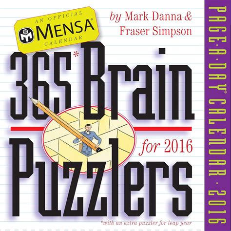 mensa 365 brain puzzlers page a day calendar 2016 PDF