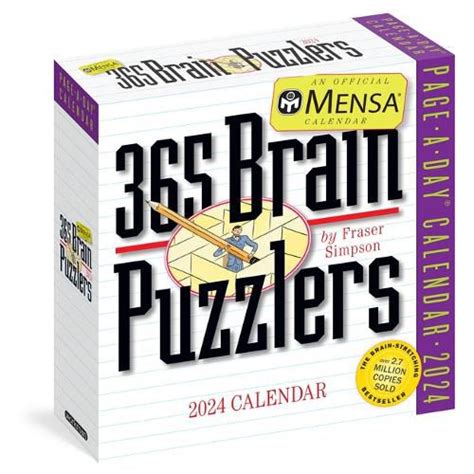 mensa 365 brain puzzlers page day Kindle Editon
