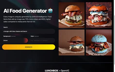 menu ai generator