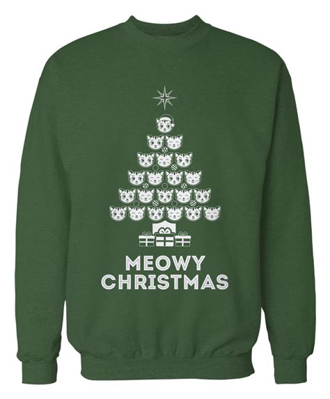 meowy christmas sweatshirt